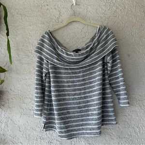 Lane Bryant off the shoulder light sweater top